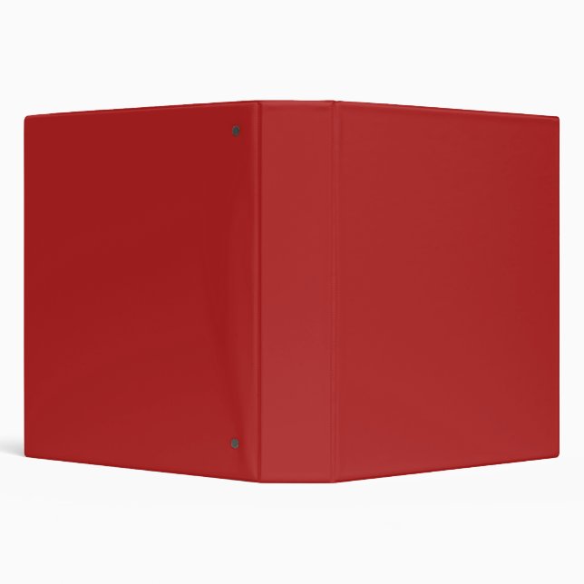 Fire Brick Red Solid Color Tone 3 Ring Binder (Background)