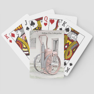 Fire Brigade Antique Fire Extinguisher Poker Cards