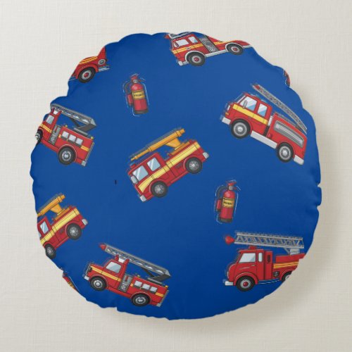 Fire Brigade Round Pillow