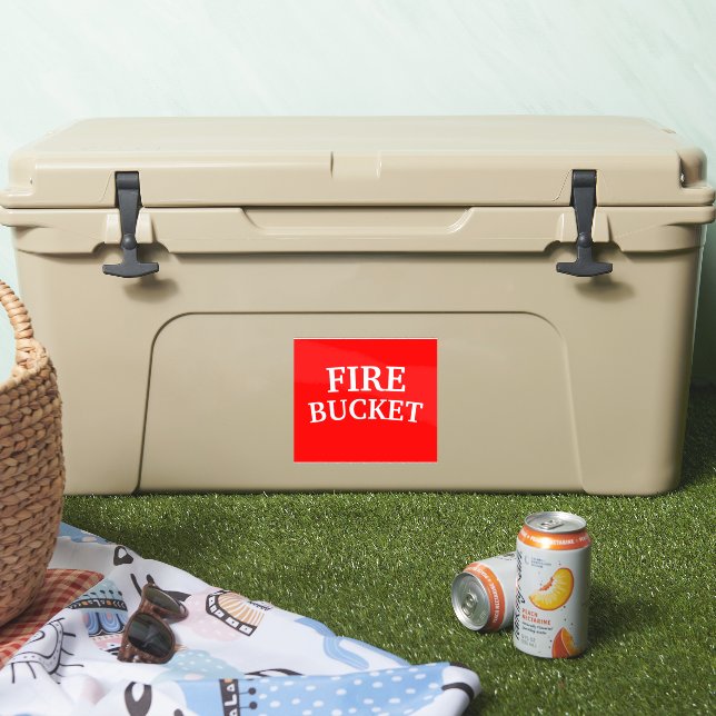 FIRE BUCKET STICKER (Cooler)
