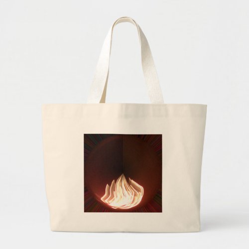 Fire Burning Hakuna Matata in Lifepng Large Tote Bag