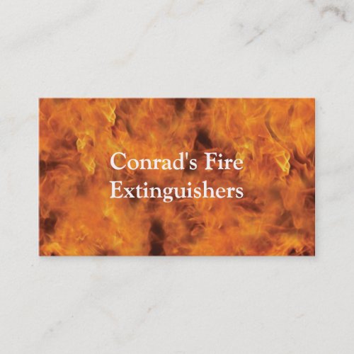 Fire Business Card Template