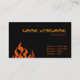 fire business card