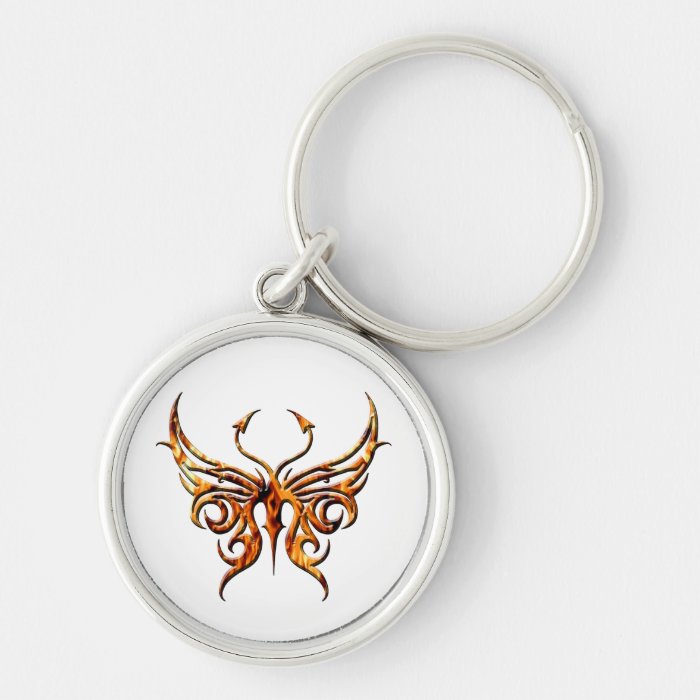 Fire butterfly keychain.