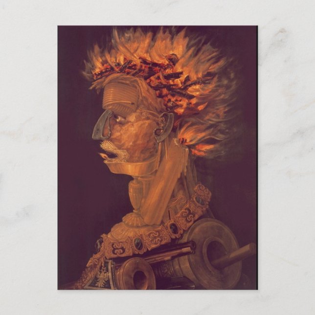 Fire by Giuseppe Arcimboldo Postcard (Front)
