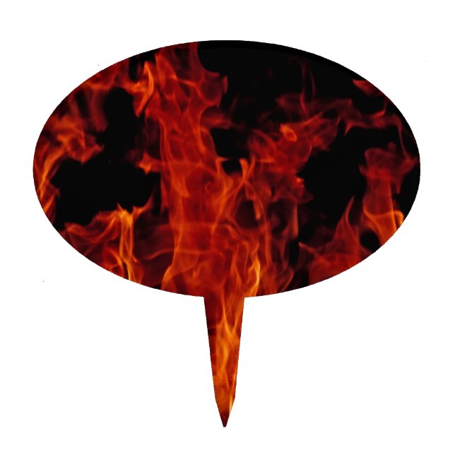 Fire Cake Topper (Front)