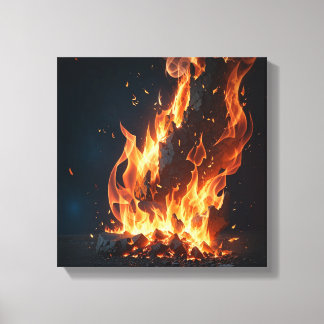 fire canvas print