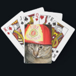 Fire-Cat Playing Cards<br><div class="desc">I love animals. I love Kookers. Kookers dreams of being a Fire-Cat, even though I told her they prefer dogs.</div>