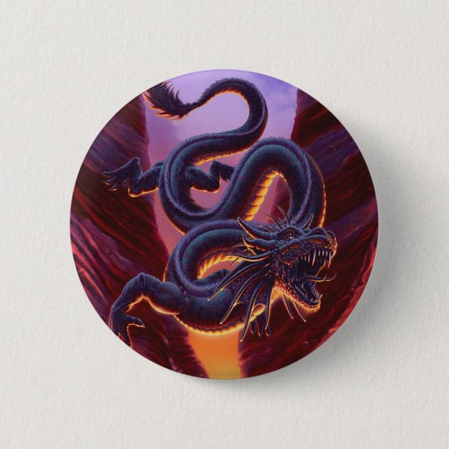 "Fire Cavern" Button (Front)