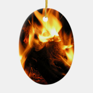 Fire Ceramic Ornament