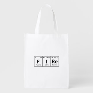 FIRe Chemistry Periodic Table Element Symbol Words Grocery Bag