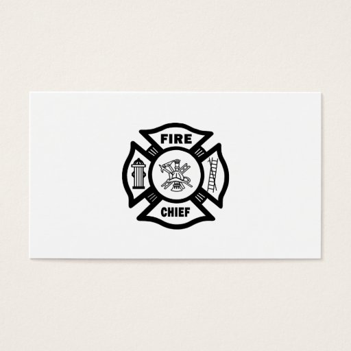 Customizable Fire Chief Business Card Templates