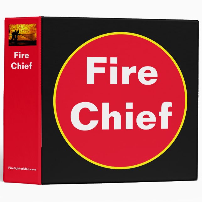 Fire Chief 3 Ring Binder (Front/Spine)