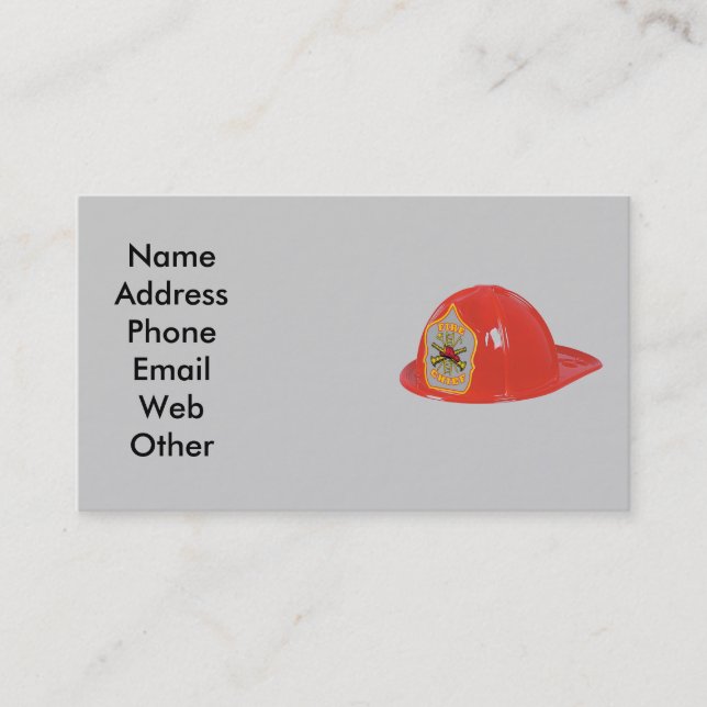 Fire Chief Business Cards (Front)