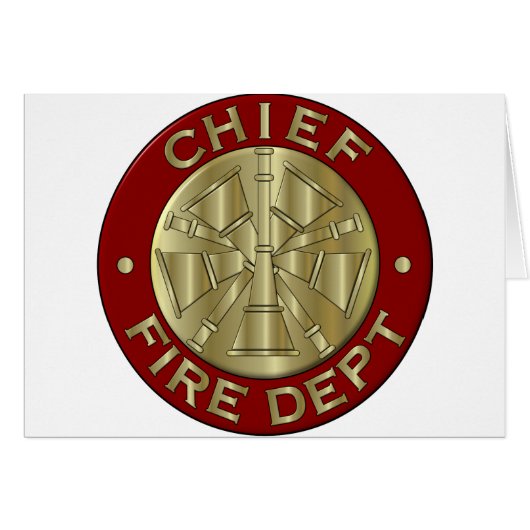 Fire Chief card... (Front Horizontal)