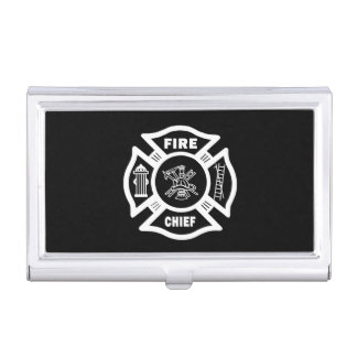 Fire Chief Case For Business Cards