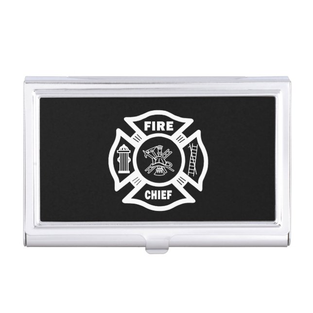 Fire Chief Case For Business Cards (Front)