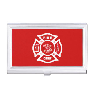 Fire Chief Case For Business Cards