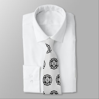 Fire Chief Personalized Tie
