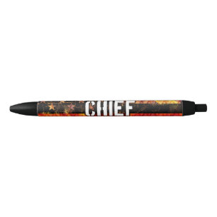 Fire Chief Firefighter Flag Pen