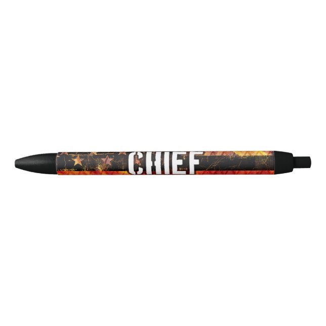 Fire Chief Firefighter Flag Pen (Front)