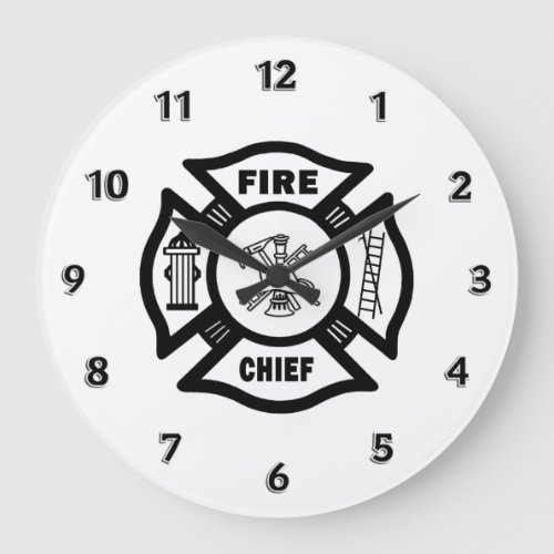 Fire Chief Large Clock