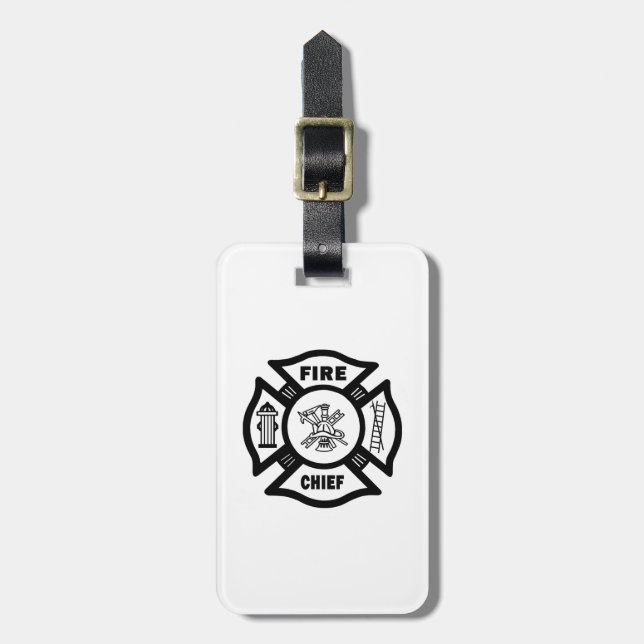 Fire Chief Luggage Tag (Front Vertical)