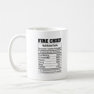 Fire Chief Nutritional Facts 11oz Mug