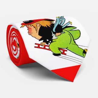 fire chief print neck tie