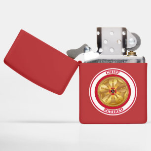 Fire Chief Retired Zippo Lighter