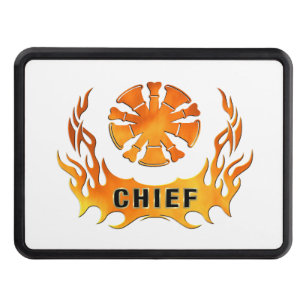 Fire Chiefs Flames Tow Hitch Cover