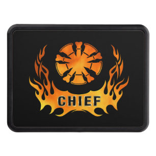 Fire Chiefs Flames Trailer Hitch Cover