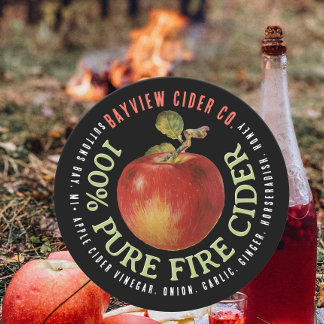 FIRE CIDER Modern Apple Cider Label