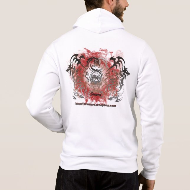 Fire Circle Dragnet Full Zip Hooker Hoodie (Back)
