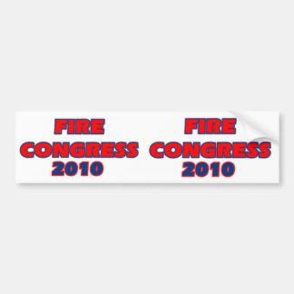 FIRE CONGRESS 2010 BUMPER STICKER