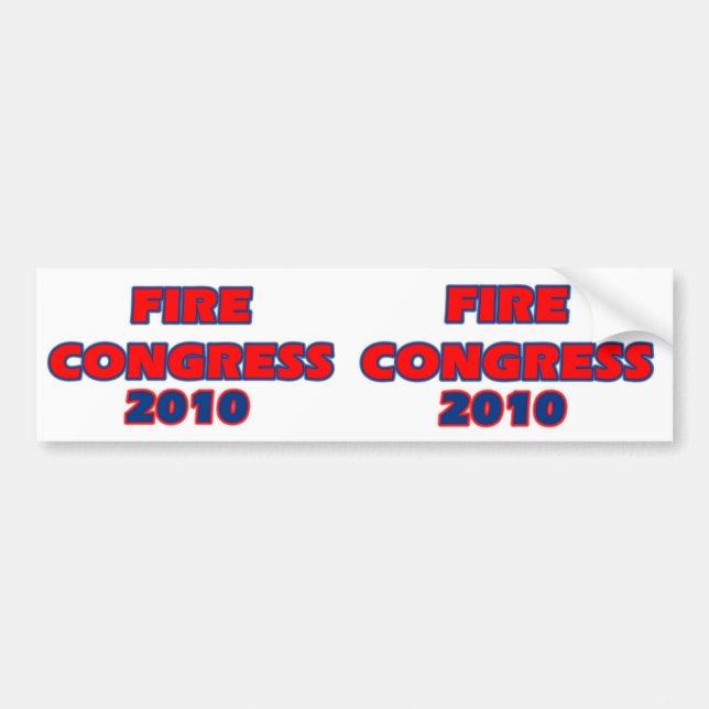 FIRE CONGRESS 2010 BUMPER STICKER (Front)