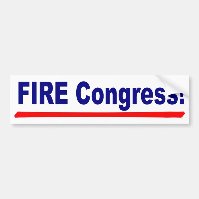 Fire Congress Bumper Sticker (Front)