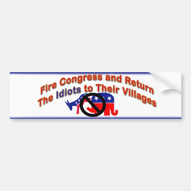 Fire Congress Bumper Sticker (Front)