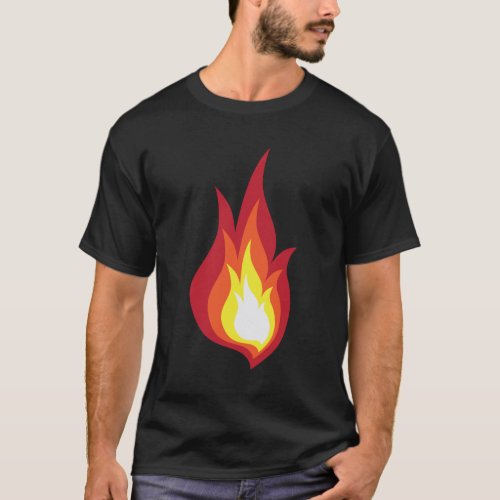 Fire costume flame _ it glows fireworks T_Shirt