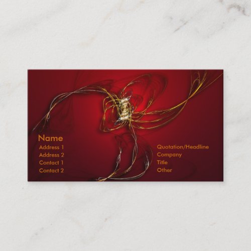 Fire Dance Business Card Template