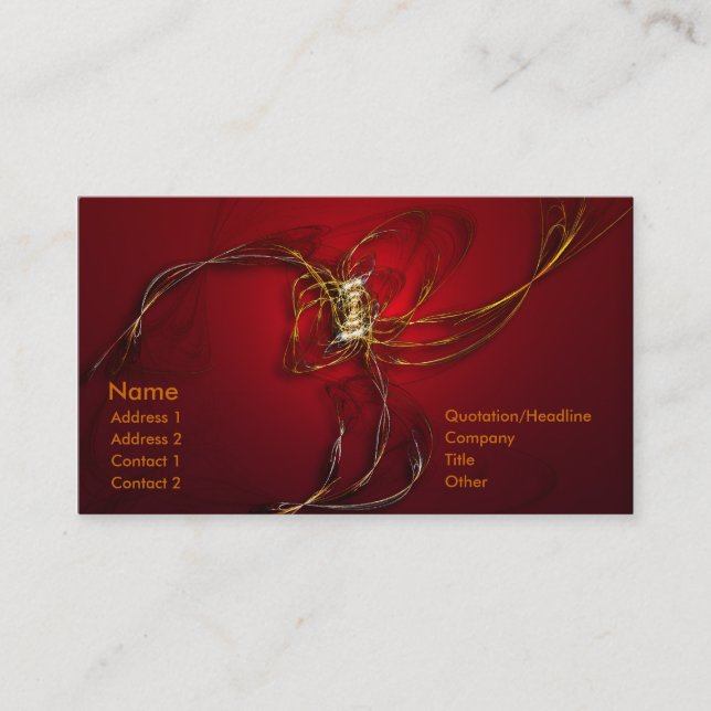 Fire Dance Business Card (Front)