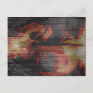 Fire Dancer Postcard
