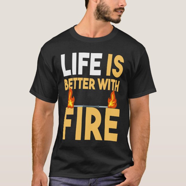 Fire Dancing Poi Spinning Dancer Balls Beginner Sp T-Shirt (Front)