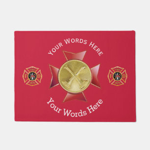 Fire Department 2 Bugle Custom Doormat
