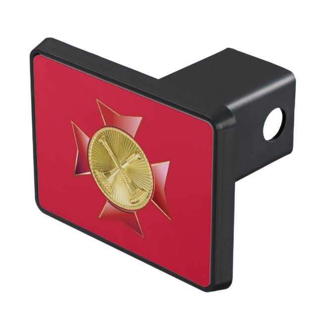 Fire Department 2 Bugle Custom Tow Hitch Cover (Top Right)