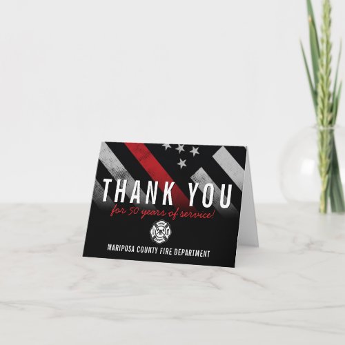 Fire Department 50 Years Firefighter Retirement