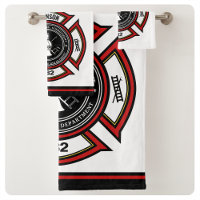 Fire Department ADD NAME Firefighter Badge Rescue