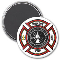 Fire Department ADD NAME Firefighter Badge Rescue