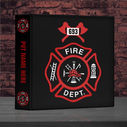 Fire Department Badge Binder