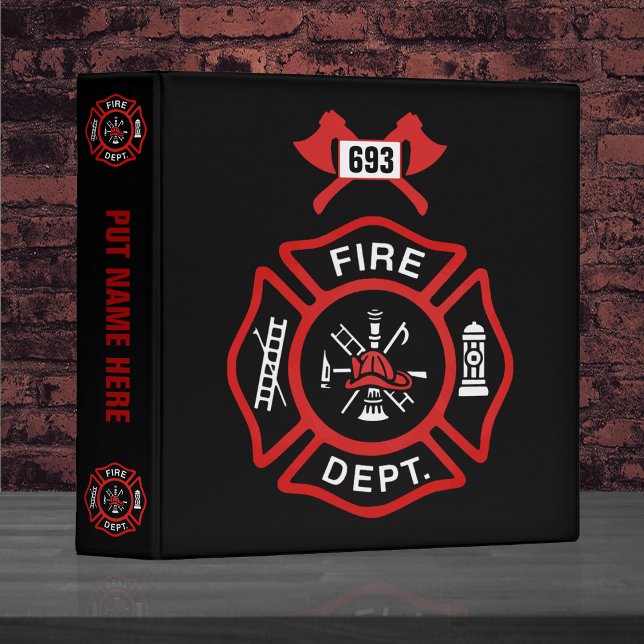 Fire Department Badge Binder (Creator Uploaded)